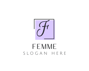 Feminine Cosmetics Makeup Boutique logo design