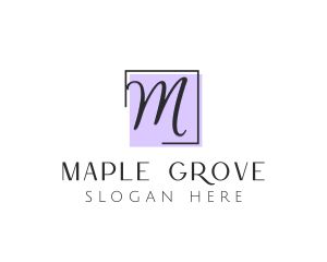 Feminine Cosmetics Makeup Boutique logo design