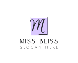 Feminine Cosmetics Makeup Boutique logo design