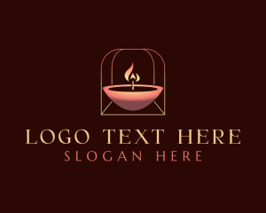 Candlelight - Candle Light Flame logo design