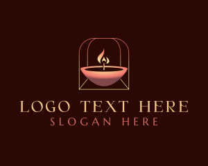 Light - Candle Light Flame logo design