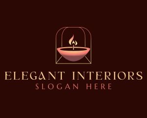 Candle Light Flame logo design