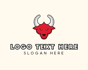 Box - Matador Bull Head logo design