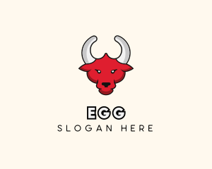 Bison - Matador Bull Head logo design