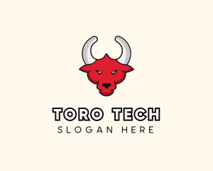 Toro - Matador Bull Head logo design