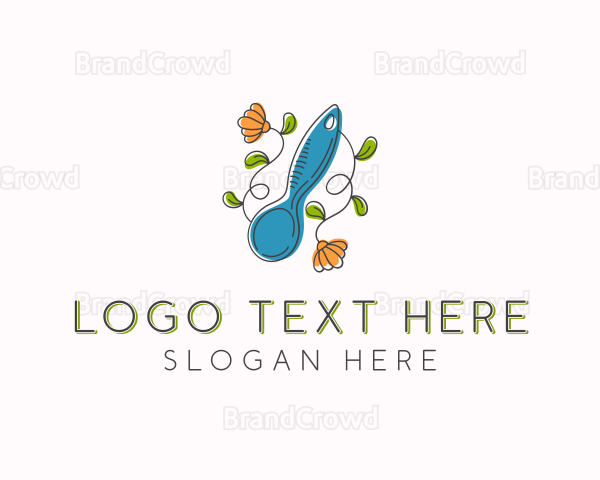 Floral Baking Spoon Logo