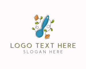 Floral Baking Spoon Logo