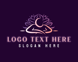 Relax - Lotus Massage Spa logo design