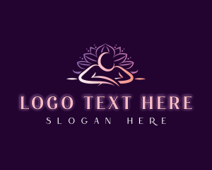 Skincare - Lotus Massage Spa Relaxation logo design