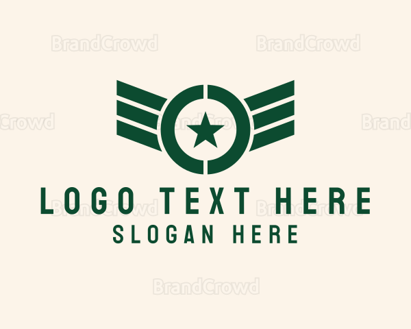 Military Pilot Wings Logo