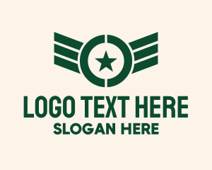 Pilot - Military Pilot Wings logo design