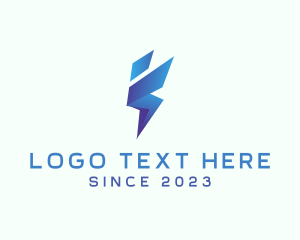 Modern - Electric Lightning Energy logo design