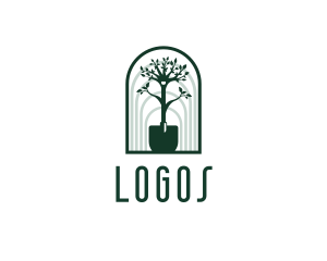 Field - Shovel Plant Gardening logo design