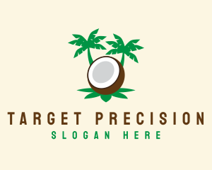 Palm Tree Coconut Logo