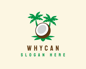 Coconut - Palm Tree Coconut logo design