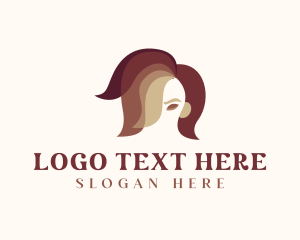 Hair - Beauty Female Hairdresser logo design