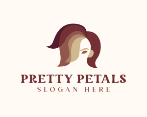 Beauty Female Hairdresser logo design