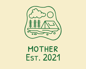 Adventure - Forest Tent Camp logo design