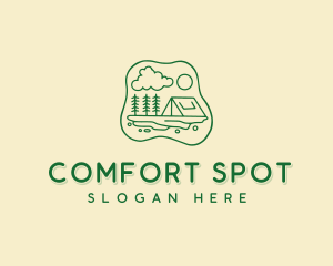 Forest Tent Camp logo design