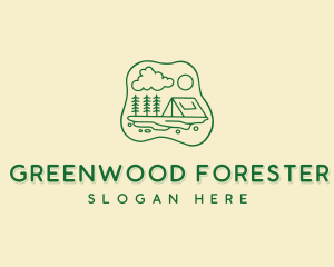 Forest Tent Camp logo design