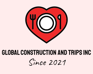 Dating - Love Dining Restaurant logo design