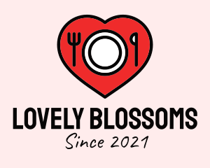 Lovely - Love Dining Restaurant logo design