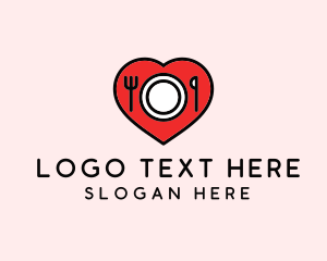 Lovely - Love Dining Restaurant logo design
