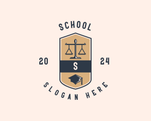 Law School Academia logo design