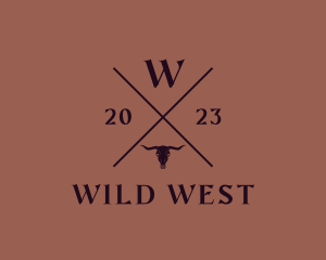 Western - Western Rodeo Bull logo design