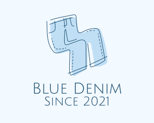 Clothing Pants Denim Jeans logo design