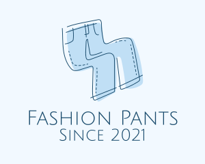 Pants - Clothing Pants Denim Jeans logo design
