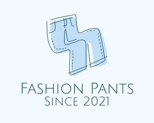 Clothing Pants Denim Jeans logo design