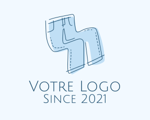 Denim - Clothing Pants Denim Jeans logo design