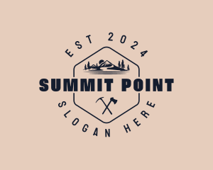 Basecamp - Hexagon Hiking Adventure logo design