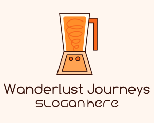 Orange Smoothie Blender Logo