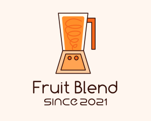 Smoothie - Orange Smoothie Blender logo design