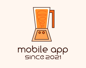 Juice Bar - Orange Smoothie Blender logo design