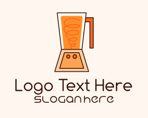 Orange Smoothie Blender Logo