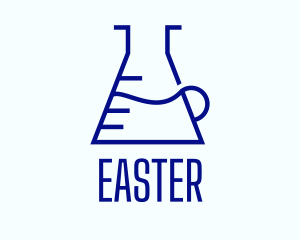 Data Analytics - Minimalist Laboratory Flask logo design