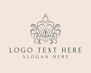 Dressmaking - Fashion Boutique Mannequin logo design
