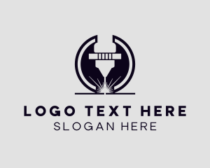 Laser - Industrial Laser Machinery logo design