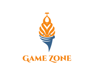 Sports Games Torch logo design