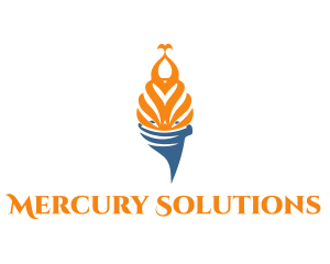 Mercury - Sports Games Torch logo design