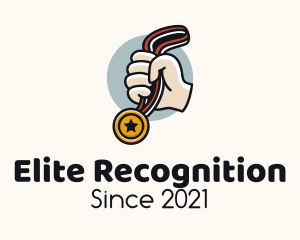 Recognition - Golden Medal Champion logo design