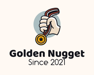 Golden Medal Champion logo design