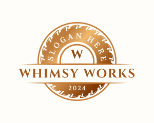 Luxury Saw Woodwork logo design