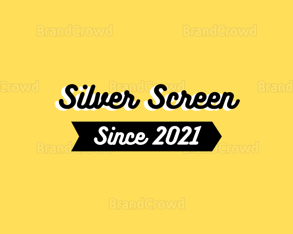 Bold Script Banner Logo