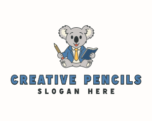 Koala Bear Teacher logo design