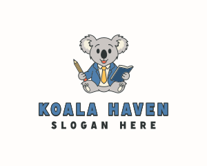 Koala Bear Teacher logo design