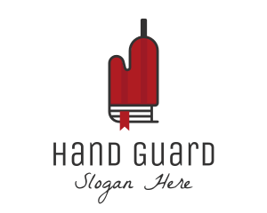 Glove - Wine Glove Book logo design